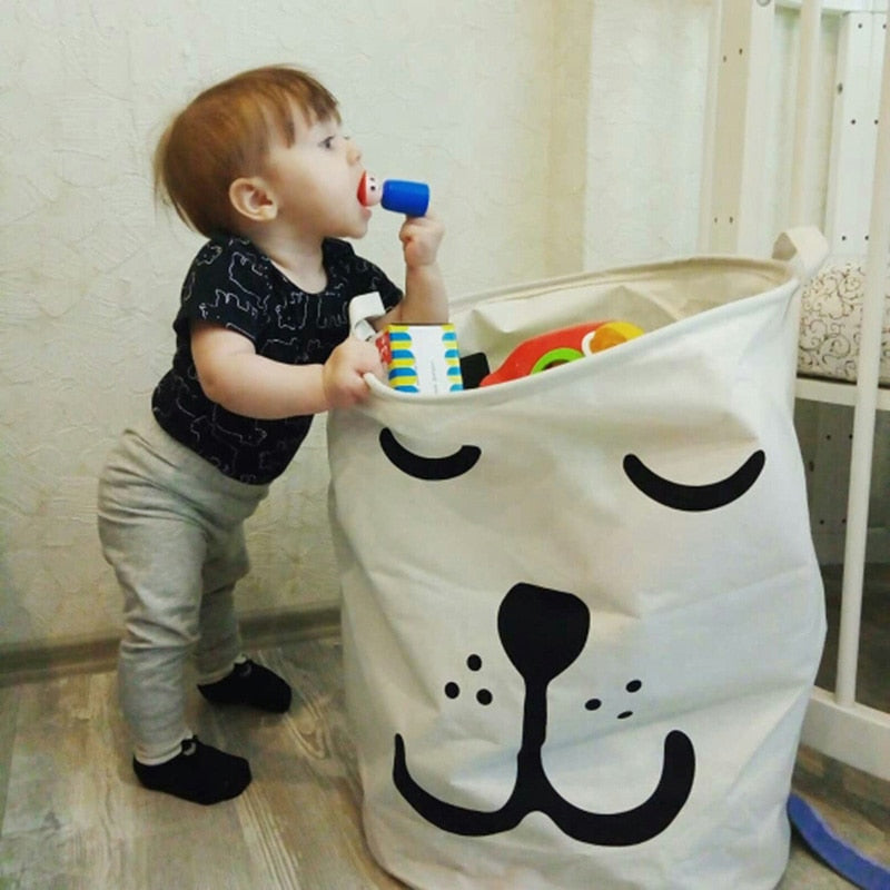 Large Baby Laundry Basket or Toy Storage Bag