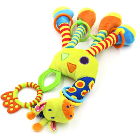 Image of Plush Giraffe Infant Rattle and Teether Toy