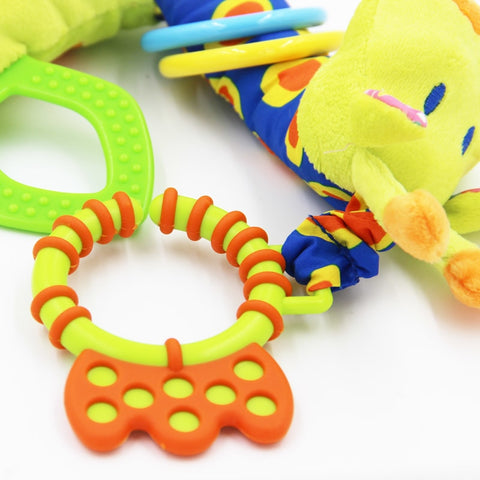 Image of Plush Giraffe Infant Rattle and Teether Toy