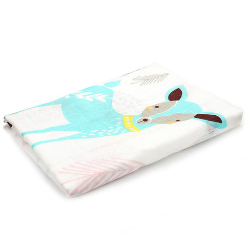 Image of Elephant Collection Cotton Muslin Baby Soft  Swaddles