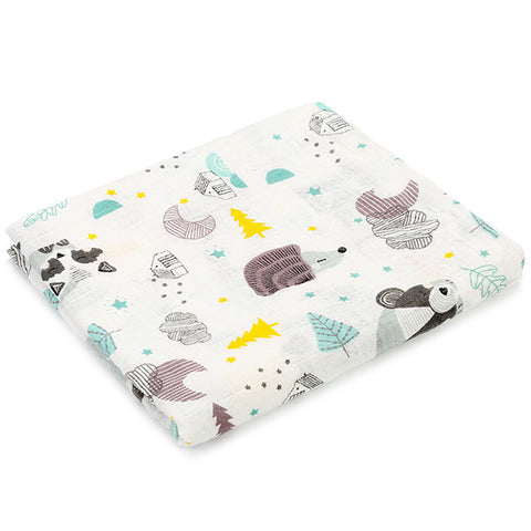 Image of Pineapple Collection Cotton Muslin Baby Soft  Swaddles