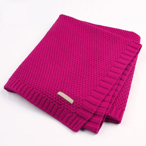 Image of Knitted Baby Muslin Blankets