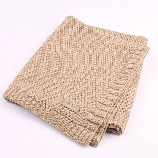 Knitted Baby Muslin Blankets